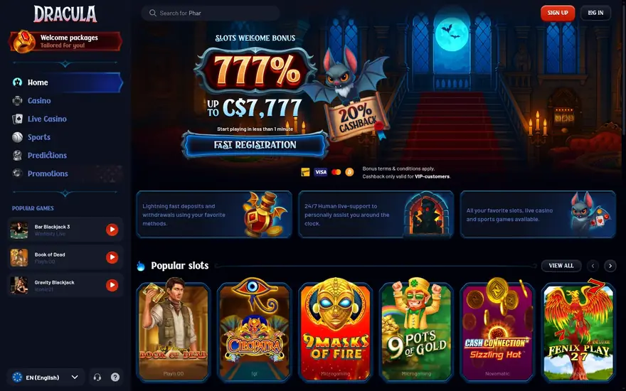 Dracula homepage